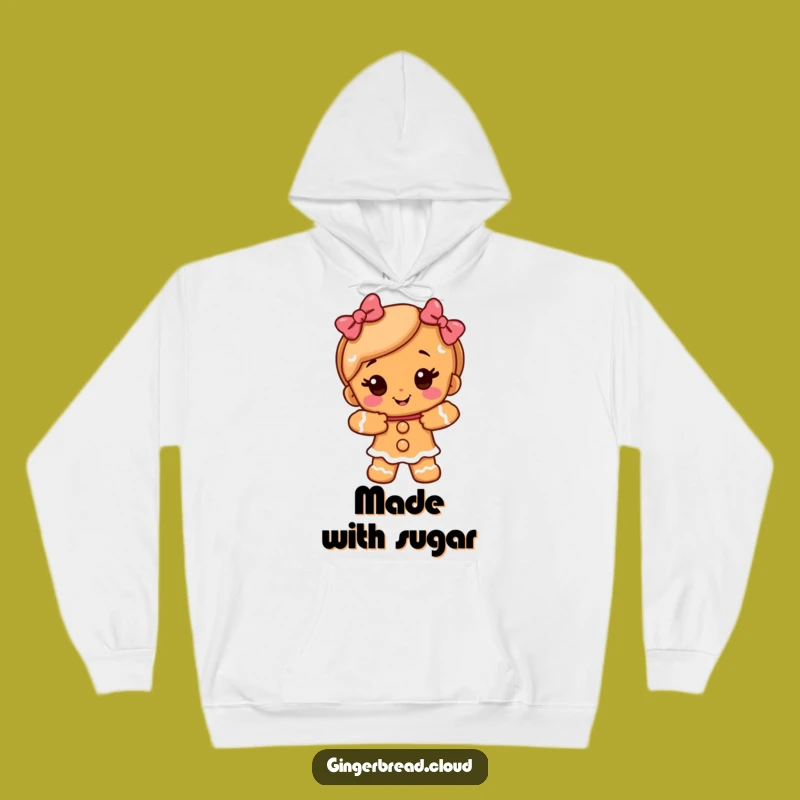 Funny Gingerbread Girl Hug Hoodie - Cozy Comfort and Sweet Affection