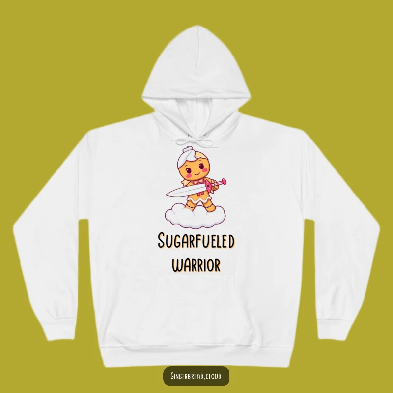 Funny Gingerbread Warrior Hoodie: Cozy Comfort Meets Determined Heroism, Perfect Funny Gift