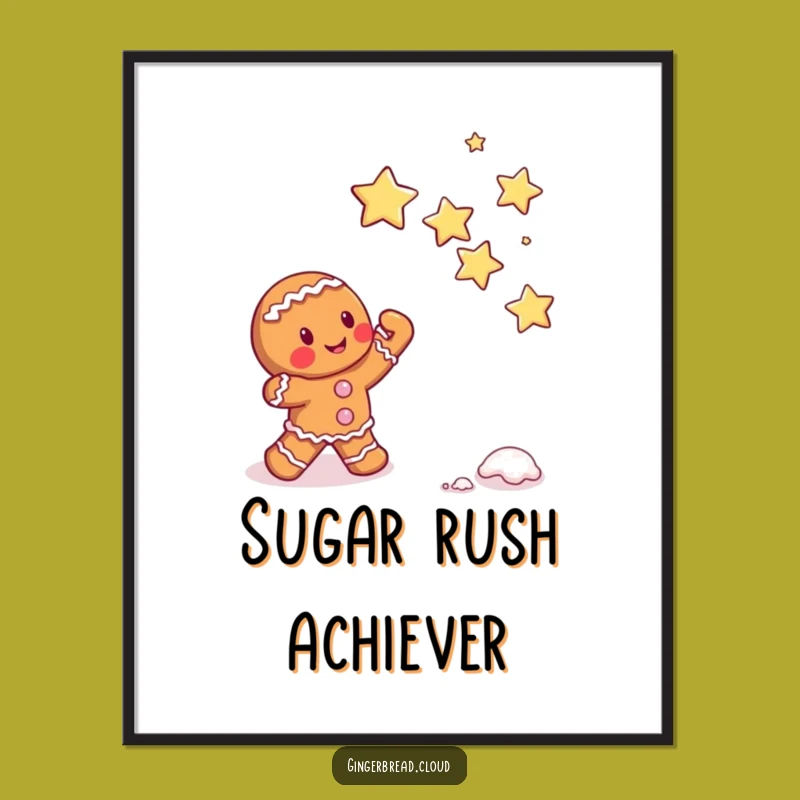 Free Printable Wall Art: Gingerbread Star Catcher - Funny Downloadable Decor