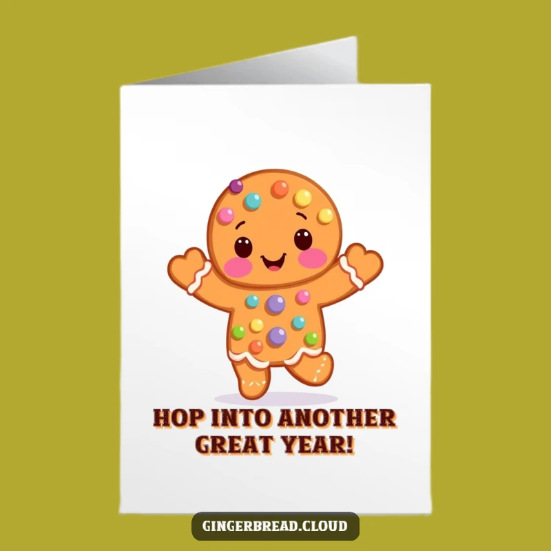 Free Printable Birthday Card: Candy Gingerbread Man - Joyful Downloadable Gift!