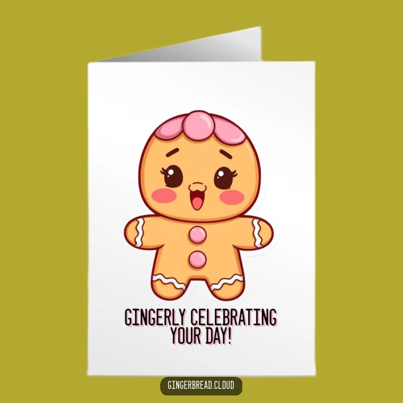 Free Printable Gingerbread Surprise Birthday Card: Funny Downloadable Treat