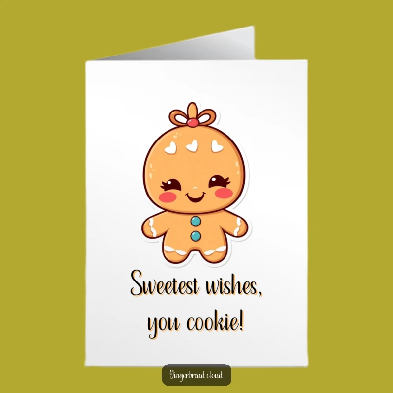 Free Printable Birthday Card: Winking Gingerbread Man - Hilarious Downloadable Gift!