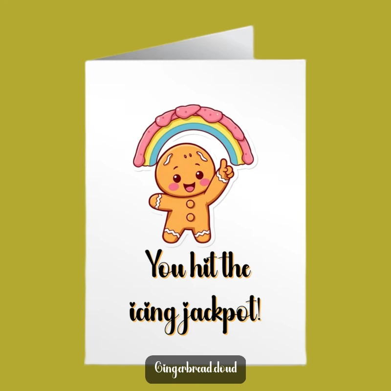 Exciting Free Printable Congrats Card: Gingerbread Icing Rainbow - Celebrate Big