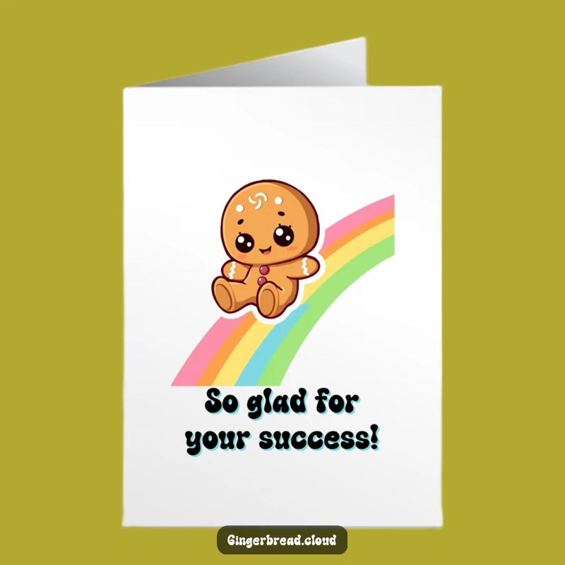 Free Printable Congrats Card: Rainbow Ride Funny Downloadable Gift