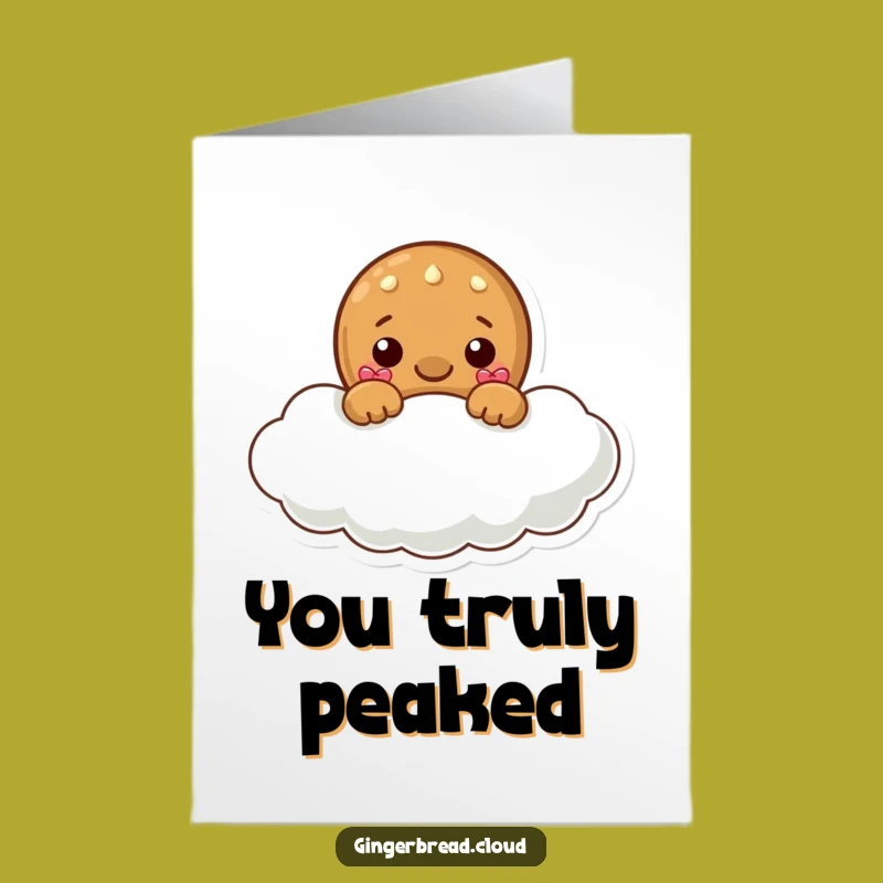 Congrats Printable Card: Hidden Gingerbread Cloud Free Downloadable Gift