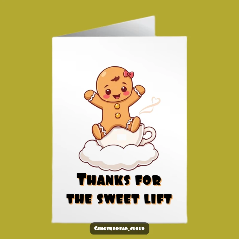 Free Printable Gingerbread Coffee Thank You Card - Funny Downloadable for a Sweet Appreciation!