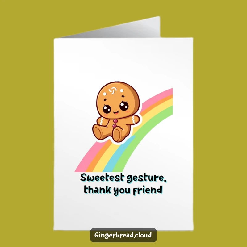Free Printable Thank You Card: Rainbow Joy Funny Downloadable Gift