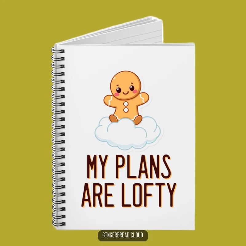 Funny Gingerbread Cloud Balance Notebook: Jot Down Ideas with Perfect Poise