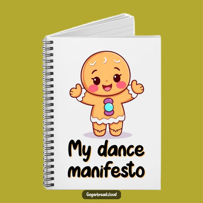 Funny Gingerbread Dancer Notebook: Candy Buttons, Write Your Own Rhythm Gift