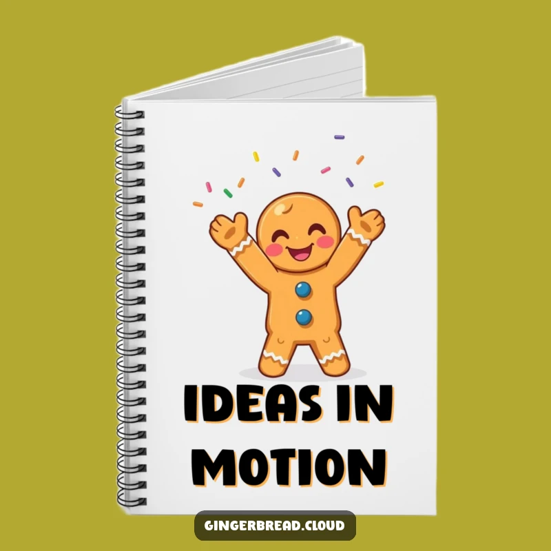 Funny Gingerbread Juggling Notebook: Keep Your Ideas Colorful