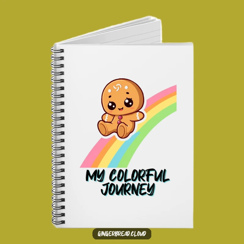 Funny Gingerbread Rainbow Journal: Capture Joyful Thoughts, Perfect for Creative Minds, Funny Gift