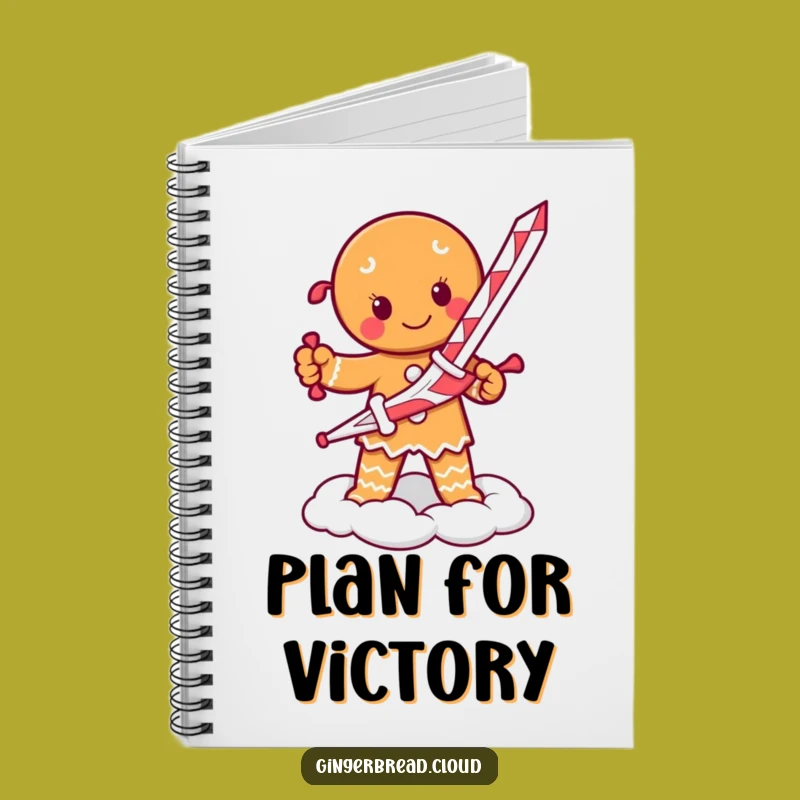 Funny Gingerbread Warrior Notebook: Epic Plans, Inspiring Humorous Gift