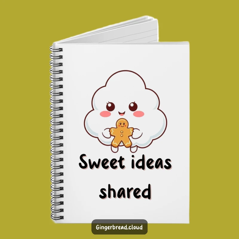 Funny Cloud Gingerbread Notebook: Generous Journal, Funny Gift for Writers