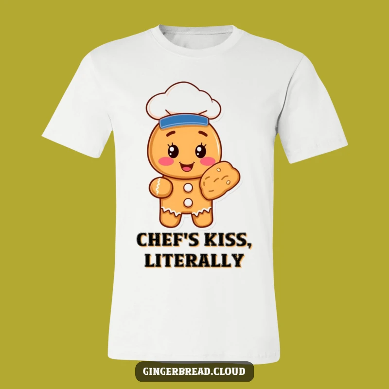 Funny Gingerbread Chef Cookie T-Shirt - Hilarious Gift for Foodies and Bakers