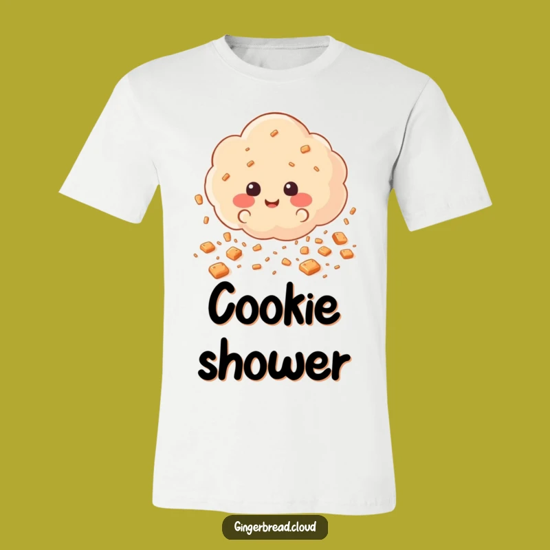 Funny Cookie Rain T-Shirt: Sweet Delights Character Tee Gift
