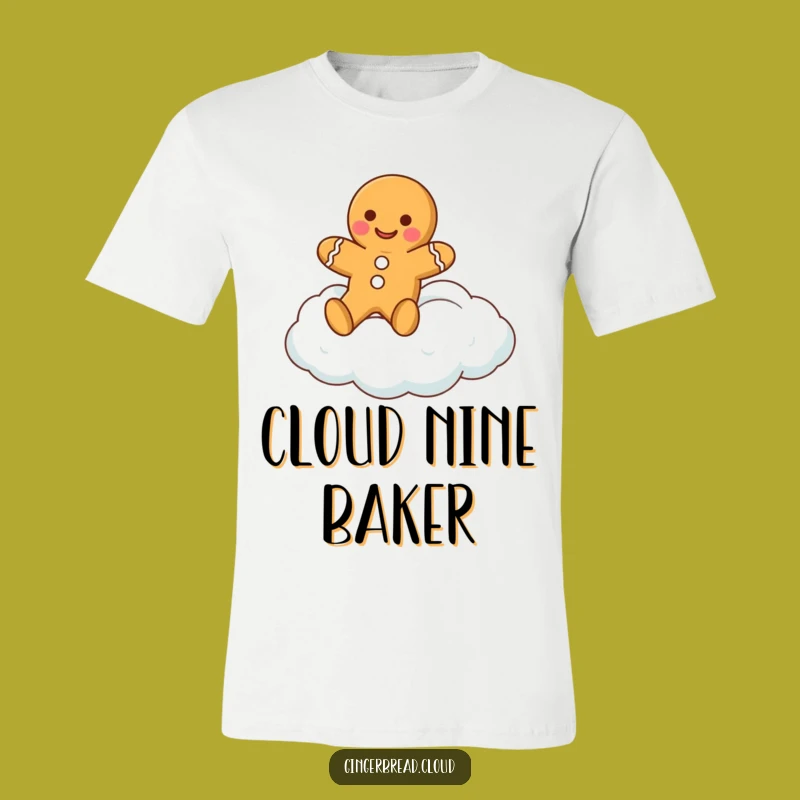 Funny Gingerbread Cloud T-Shirt: Happy Cookie Tee, Ideal Humorous Gift