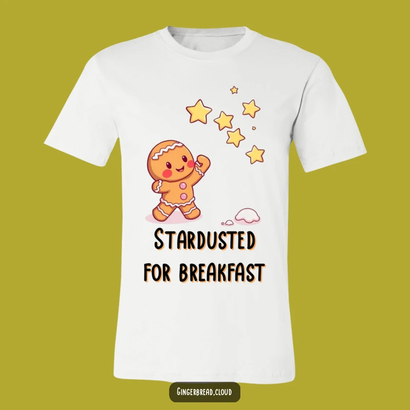 Funny Gingerbread Star Catcher T-Shirt - Chase Your Dreams Hilariously Gift