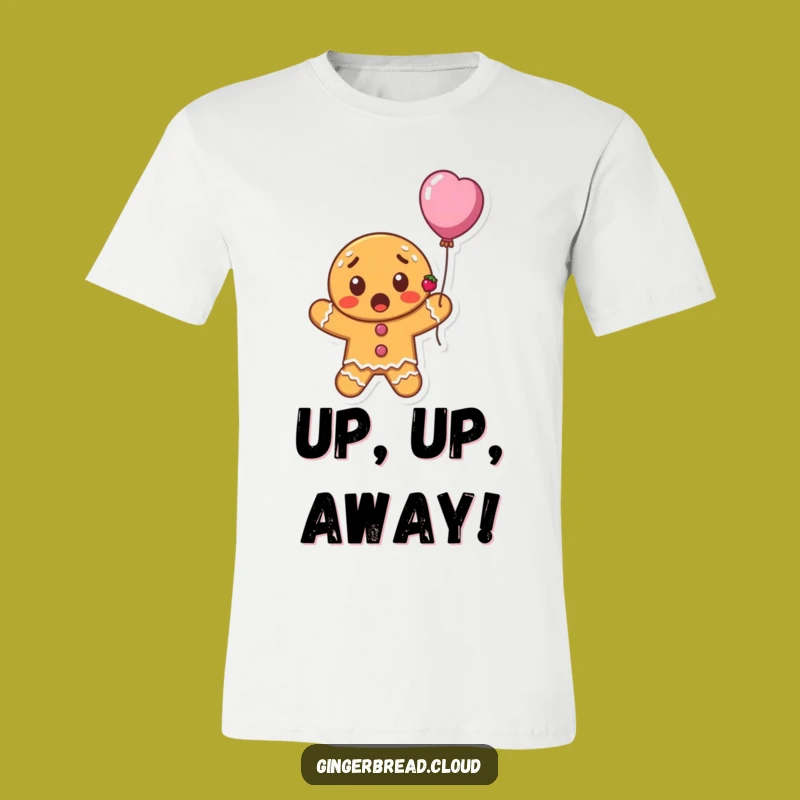 Funny Surprised Gingerbread Cookie Balloon T-Shirt - Hilarious Holiday Apparel Gift
