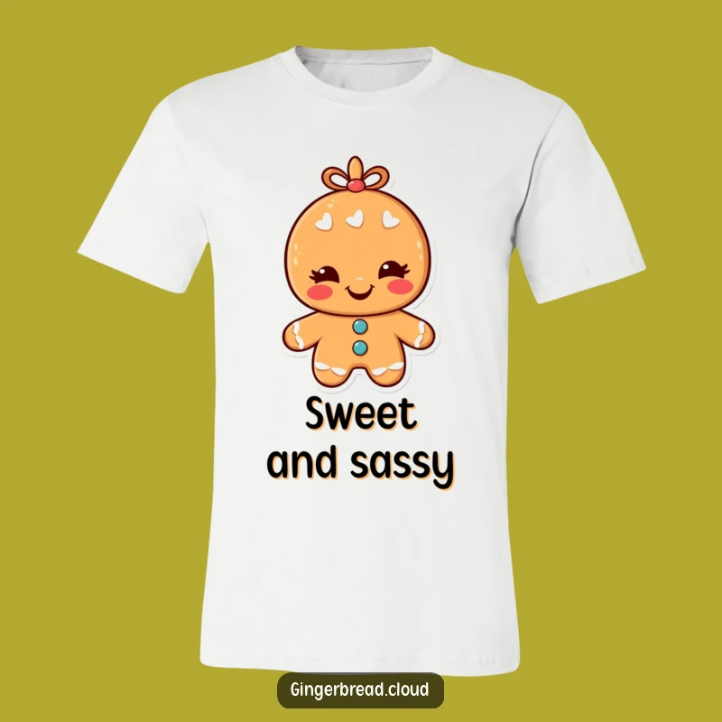 Funny Winking Gingerbread Man T-Shirt: Wear Your Smile with This Festive Tee!