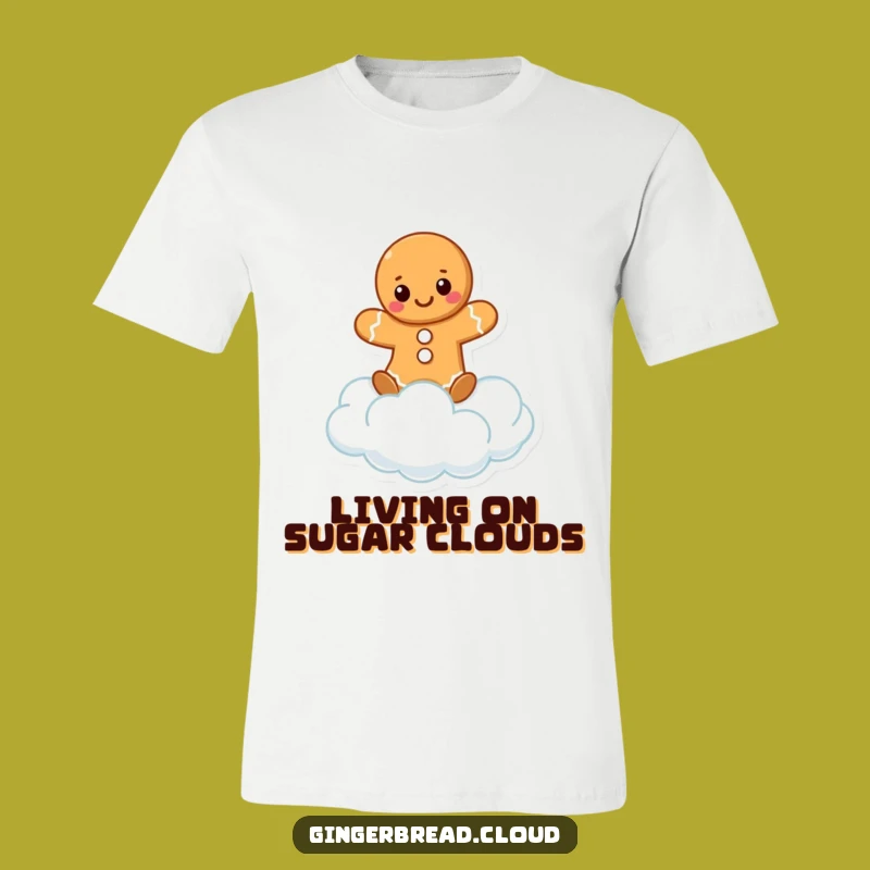 Funny Gingerbread Cloud Balance T-Shirt: Wear Your Joyful, Airy Spirit