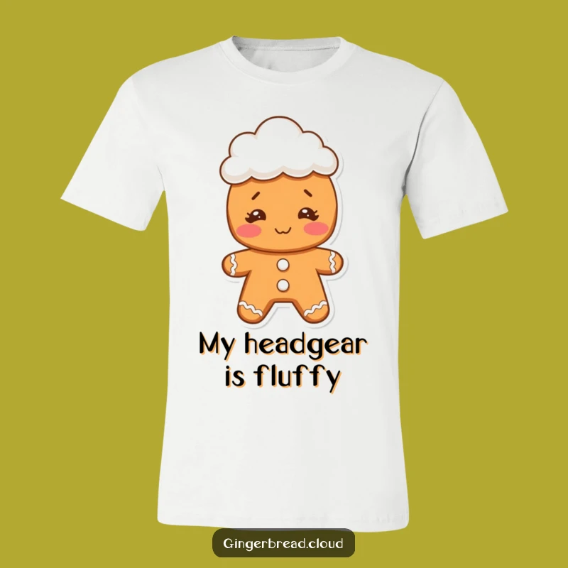 Funny Gingerbread Face T-Shirt: Hilarious Cloud Hat Cookie Tee - Perfect Gift