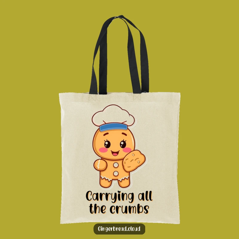 Funny Gingerbread Chef Cookie Tote Bag - Carry Your Treats in Style