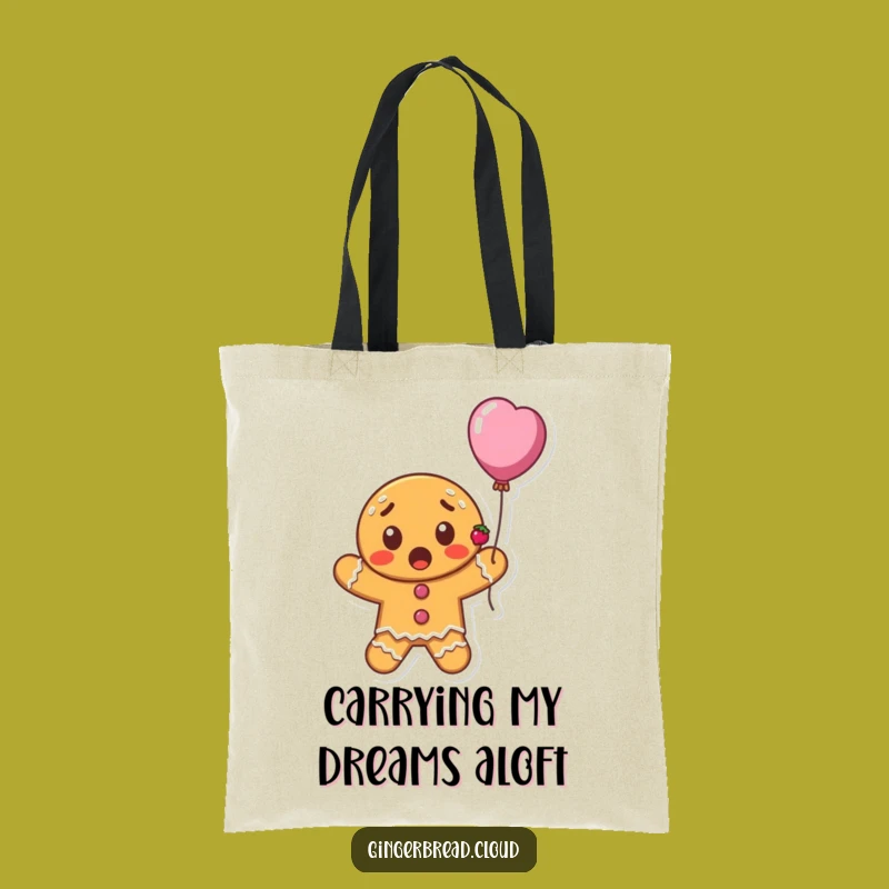 Funny Gingerbread Balloon Tote Bag - Carry Your Laughs in Style Gift