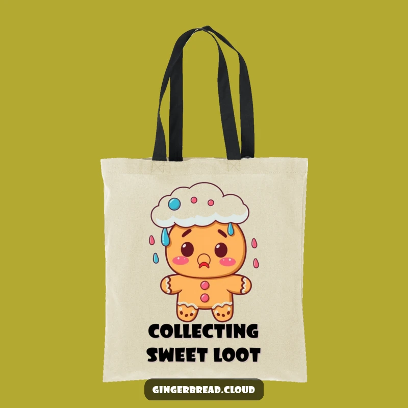 Funny Gingerbread Candy Tote Bag: Carry Sweet Surprises