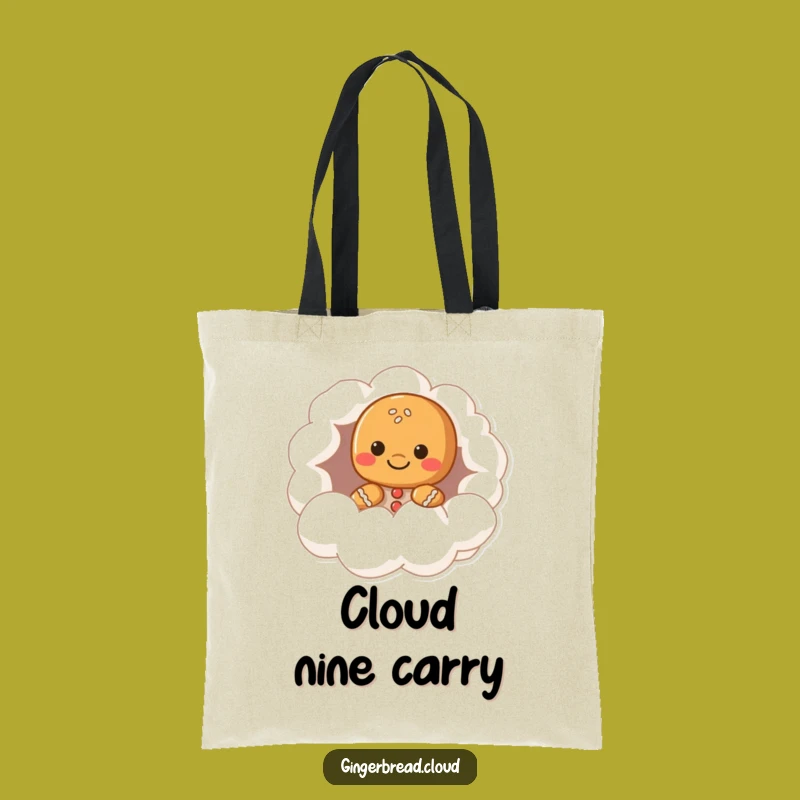 Funny Gingerbread Cloud Hollow Tote Bag - Whimsical & Chic Gift