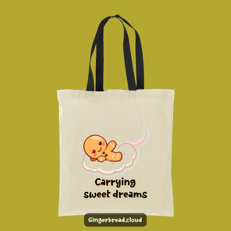 Funny Gingerbread Cloud Tote Bag: Carry Your Sweetness in Style