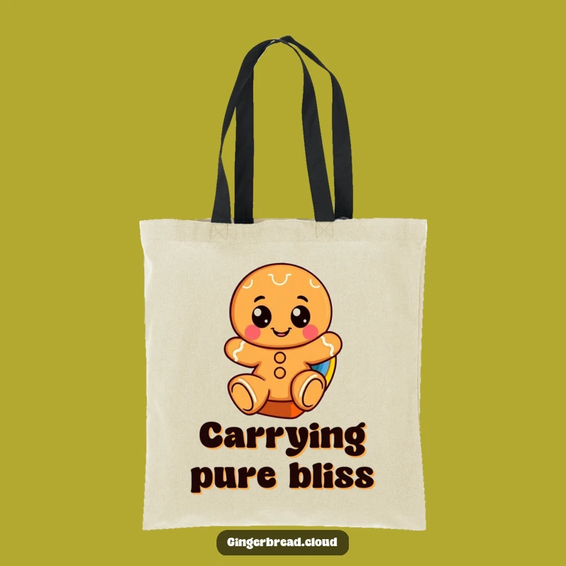 Funny Gingerbread Rainbow Tote Bag: Bright Travels, Practical Humorous Gift