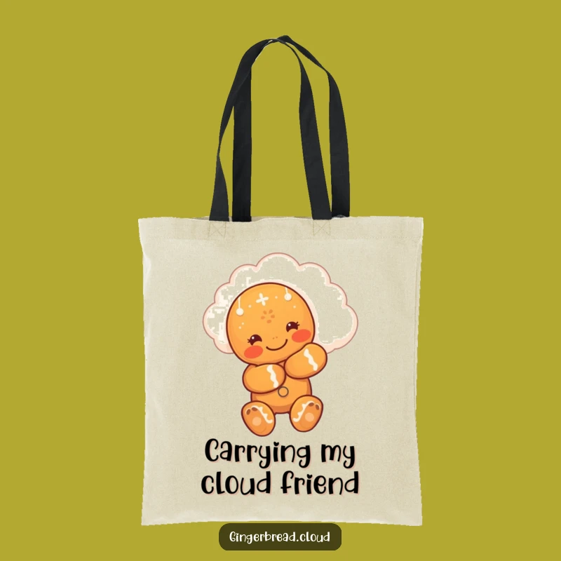 Funny Hugging Gingerbread Man Tote Bag - Carry Love Everywhere
