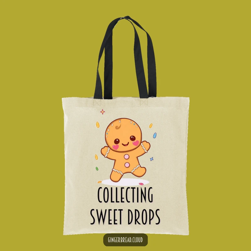 Funny Sprinkle Rain Gingerbread Tote Bag - Carry Your Sweetness Everywhere