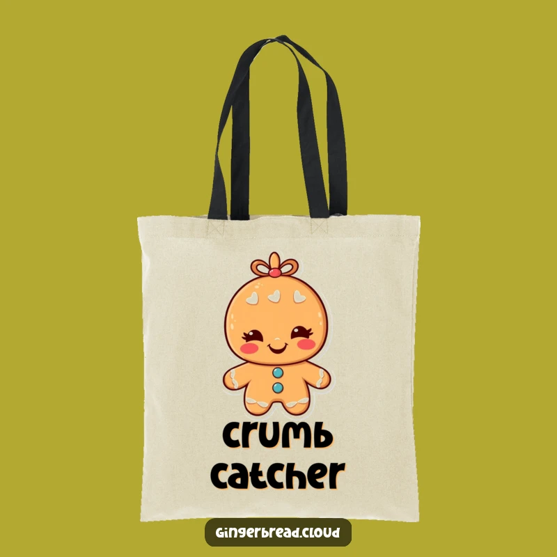Funny Winking Gingerbread Man Tote Bag: Carry Your Laughs in Style!