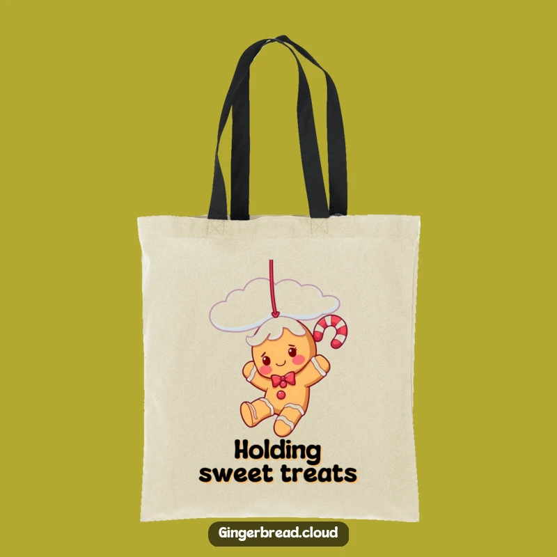 Funny Candy Cane Gingerbread Tote Bag - Carry Your Holiday Cheer