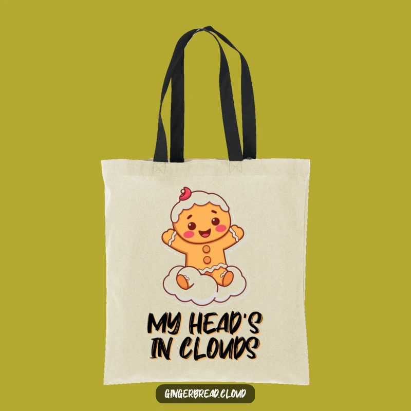 Funny Gingerbread Tote Bag: Cloud Jumper Design - Chic & Hilarious Gift!
